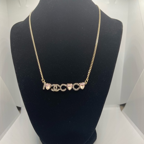 CHANEL Jewelry - Chanel Pink Stones Chocker Style Necklace - Stamped